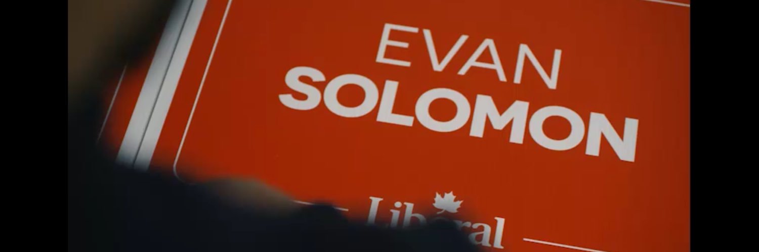 Evan Solomon's banner