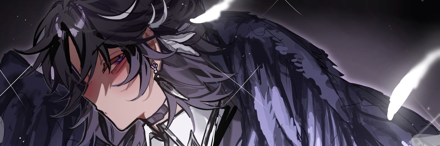 Leyne | PreDebut Fallen Angel of Greed VTuber 💜🪽's banner