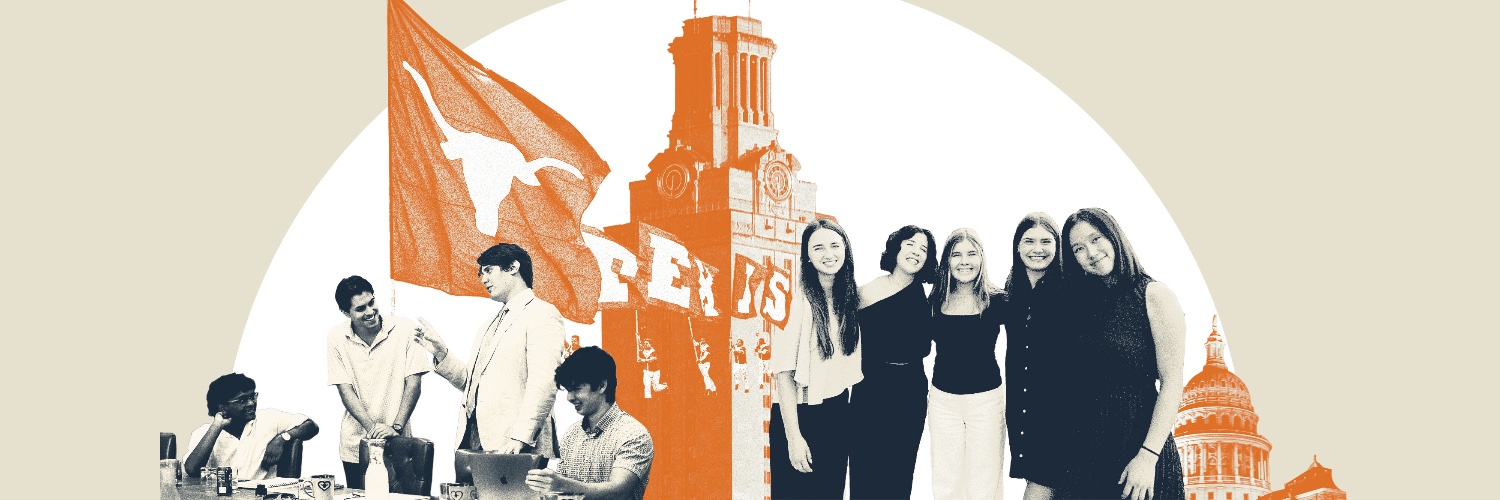 UT Civic Leadership's banner