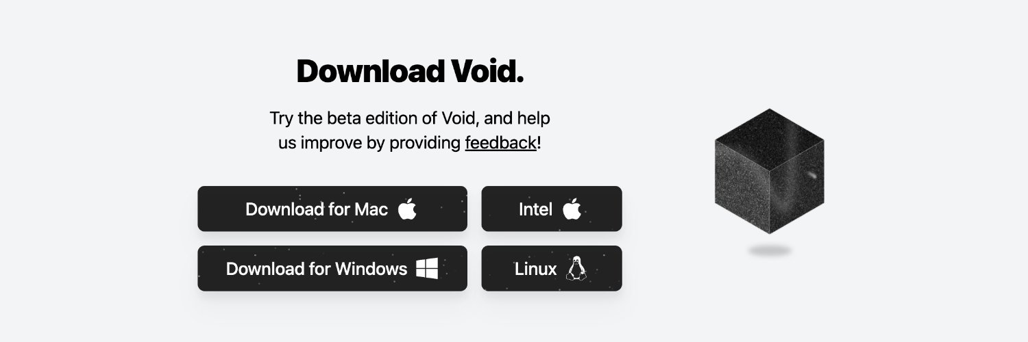 Void Editor (YC S24) banner