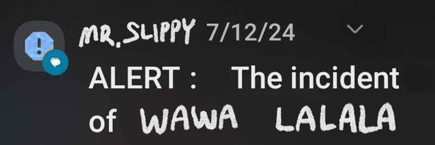 Mr. Slippy's banner