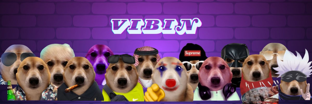 vibin dog banner