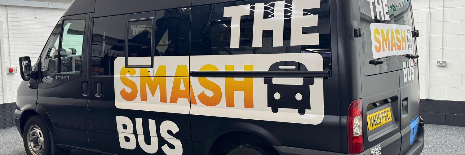 The Smash Bus's banner