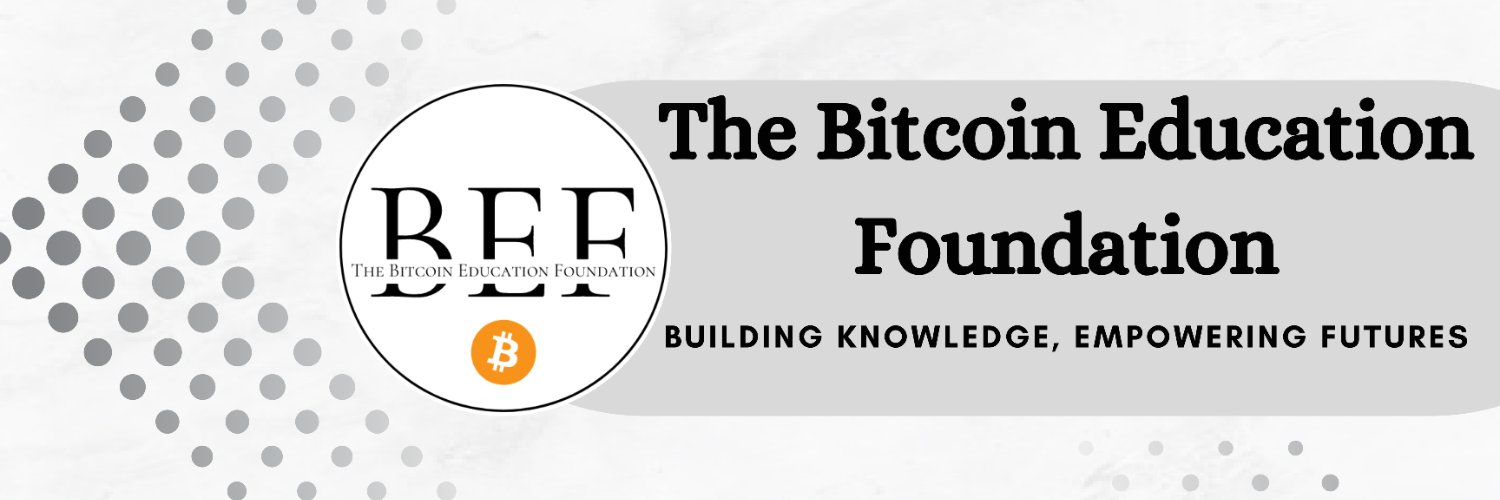 The Bitcoin Education Foundation banner