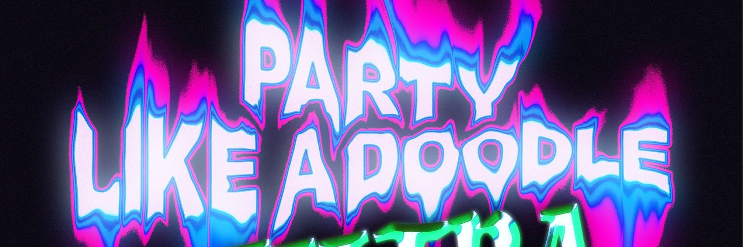 PARTY LIKE A DOODLE banner