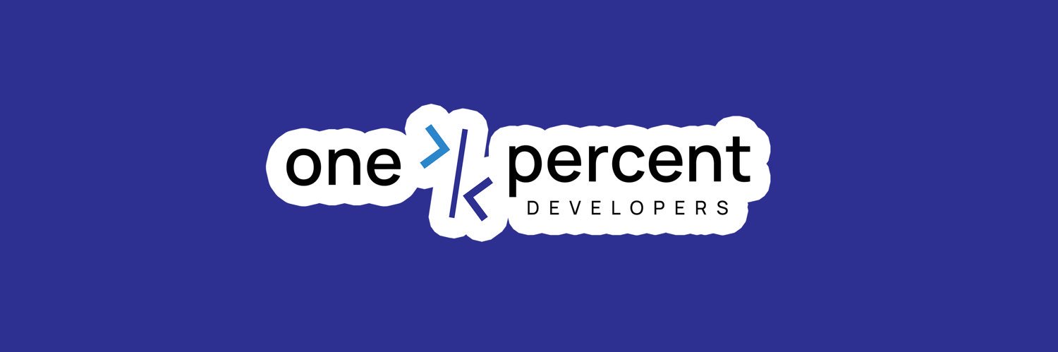 1% Developer banner