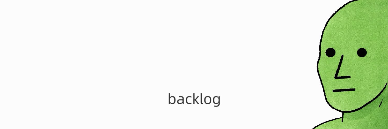 BACKLOG banner