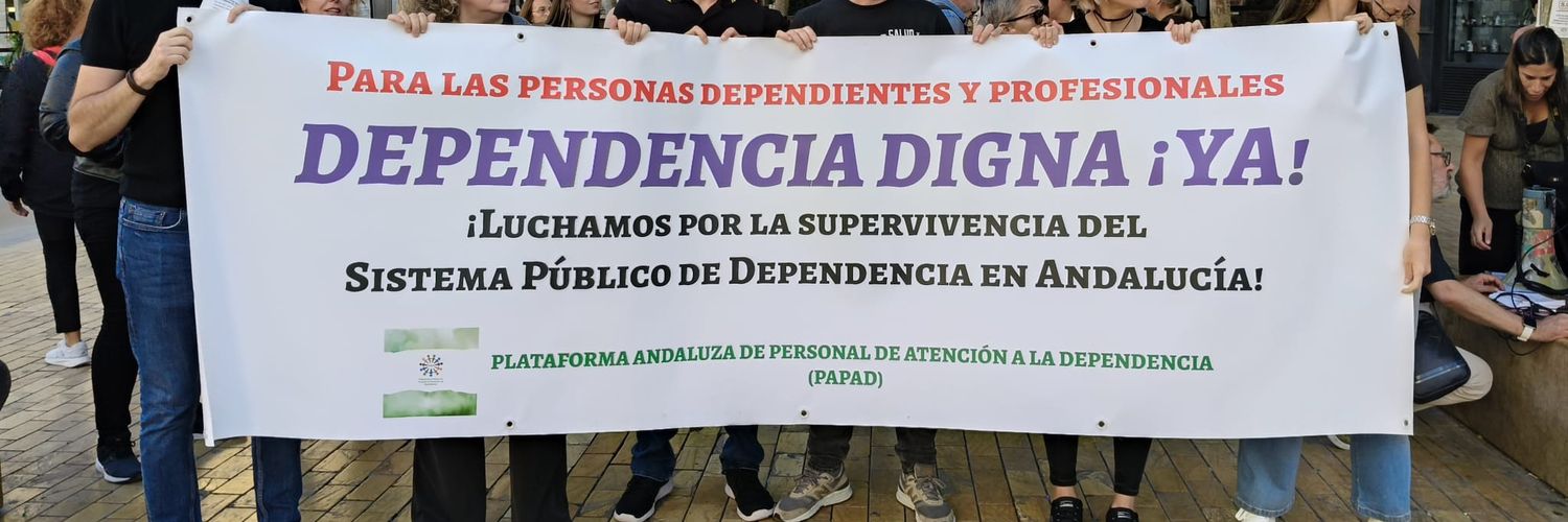 Plataforma Andaluza Personal Atención Dependencia banner