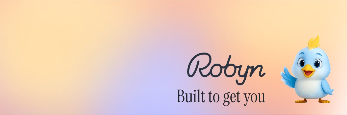 Robyn AI banner