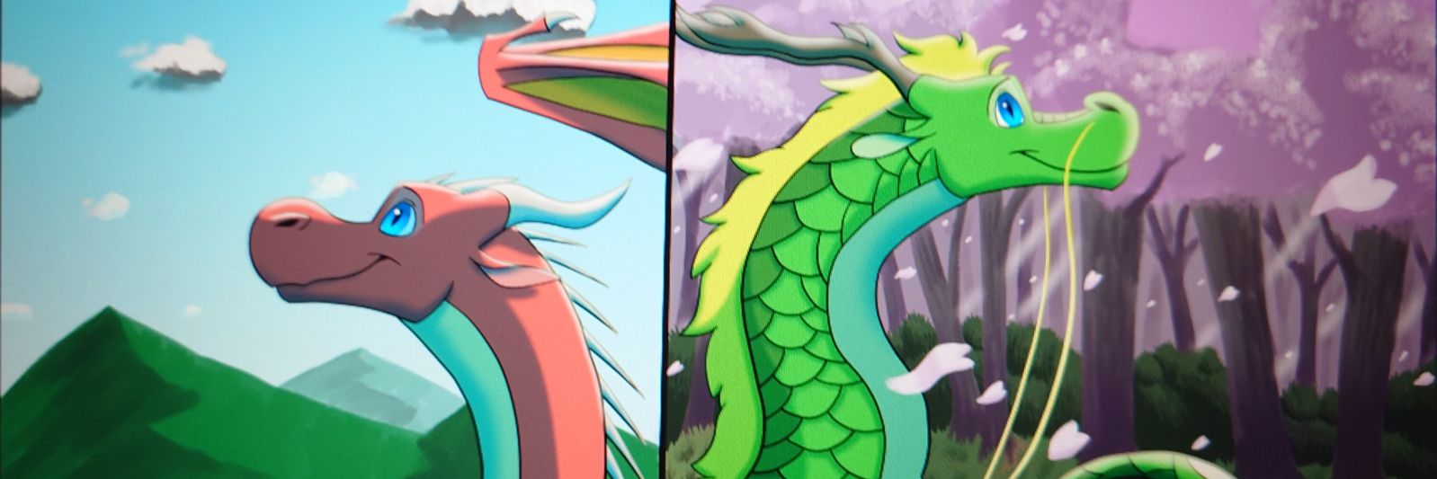 Wind dragon's feather banner