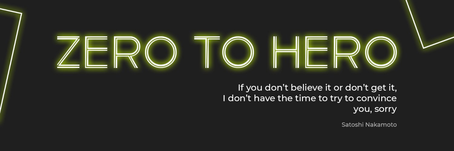 Zero To Hero banner