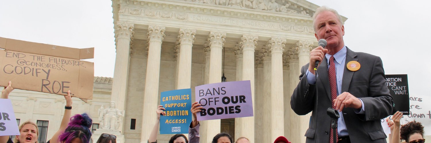 Senator Chris Van Hollen's banner