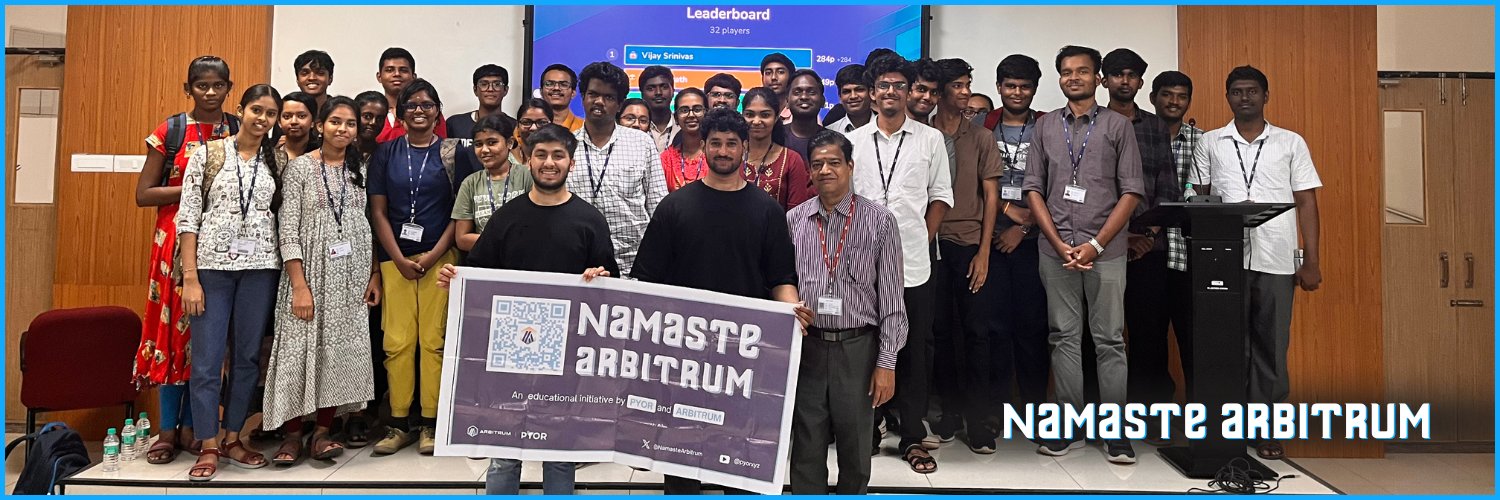 Namaste Arbitrum (💙, 🧡) 🇮🇳's banner