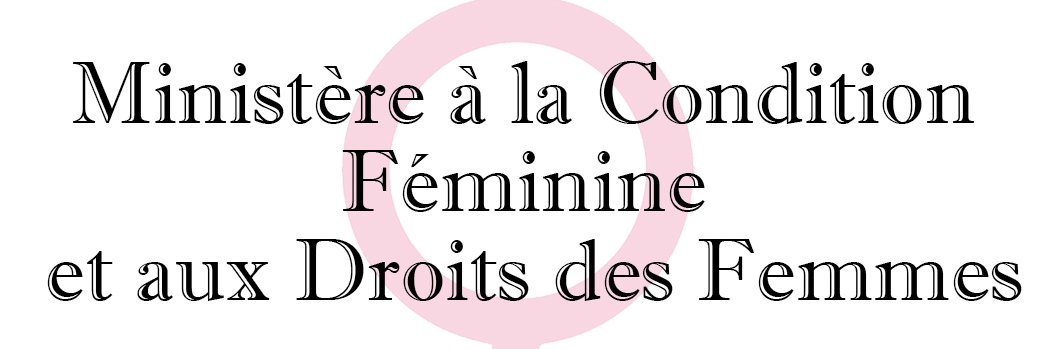 Ministere de la condition Feminine Officielle banner