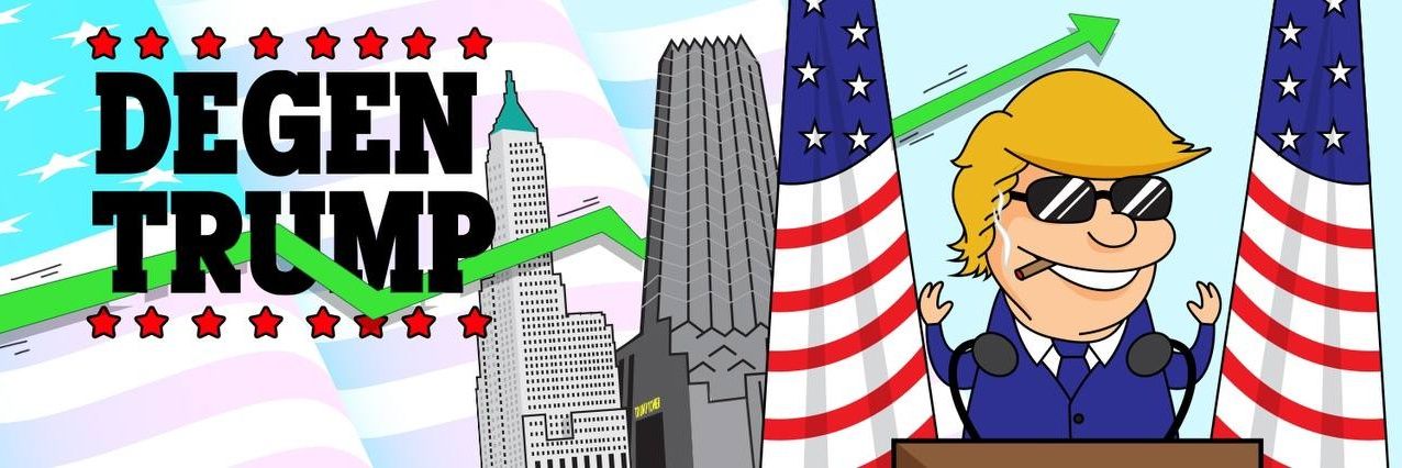 degen trump banner