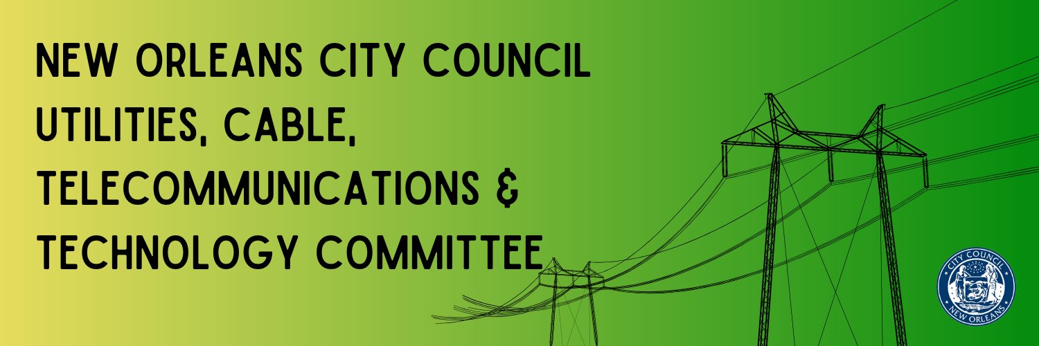 N.O. City Council Utilities Committee's banner