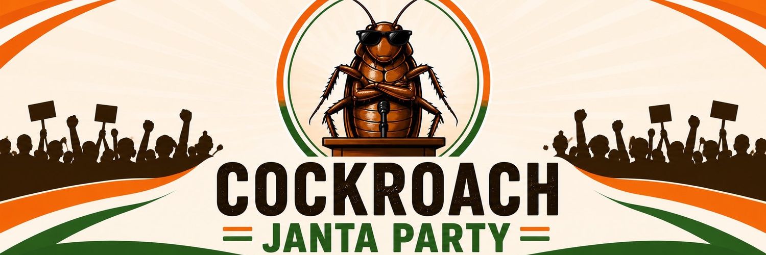 Indian Youth Cockroach (CJP)🪳 banner