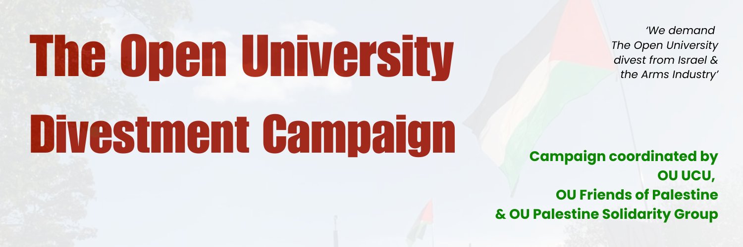 OU Divestment Campaign banner