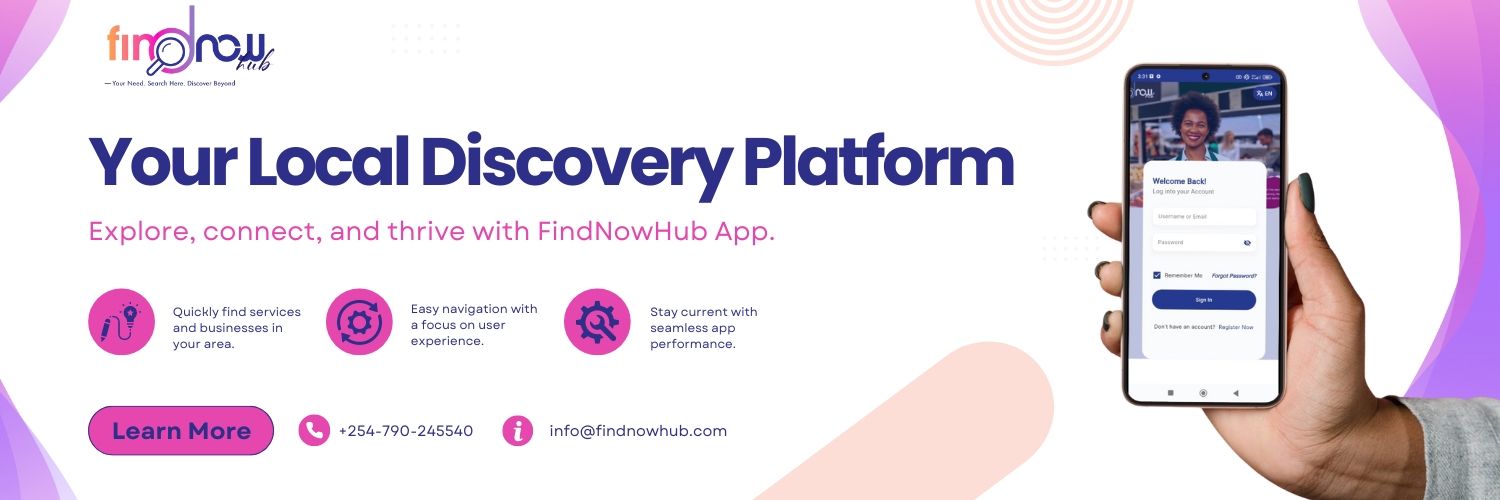 FIND NOW HUB App banner
