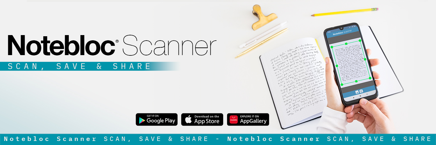 Notebloc® Scanner - Scan, Save & Share banner