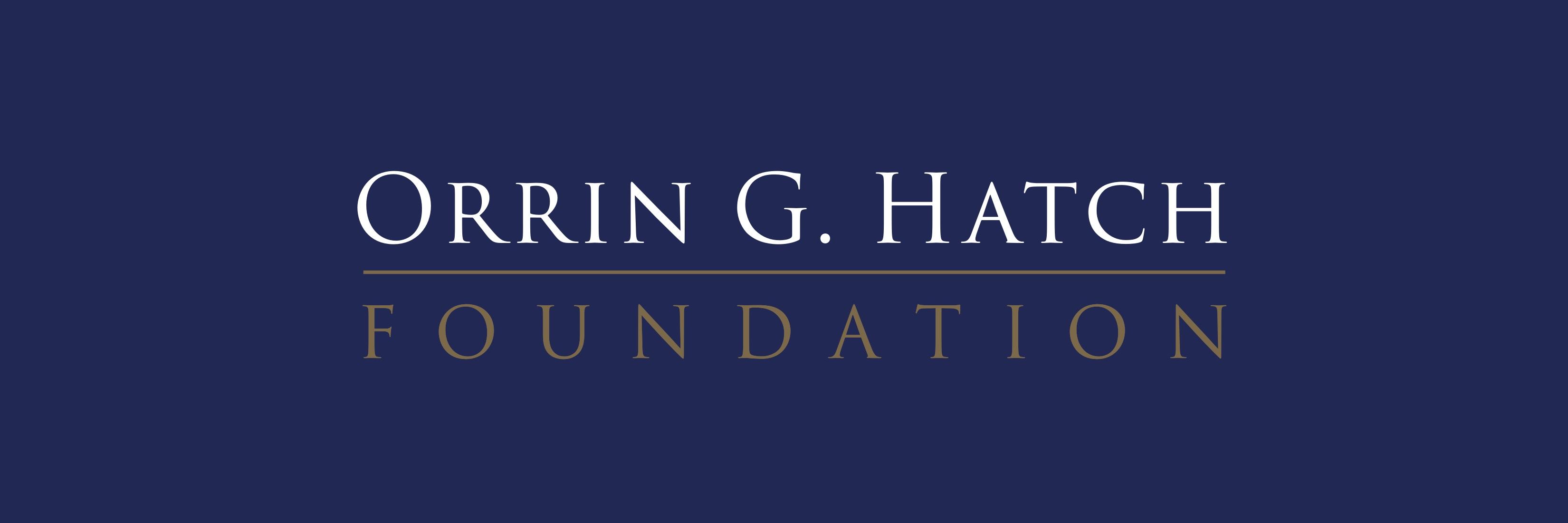 Orrin G. Hatch Foundation banner