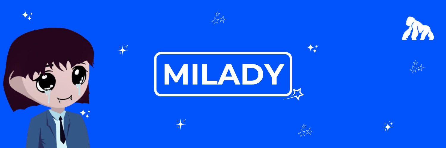 MILADY ON APE banner