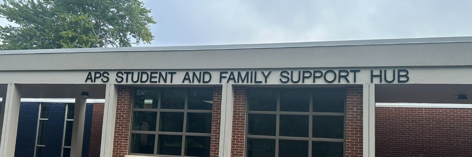 The APS Student and Family Support Hub banner