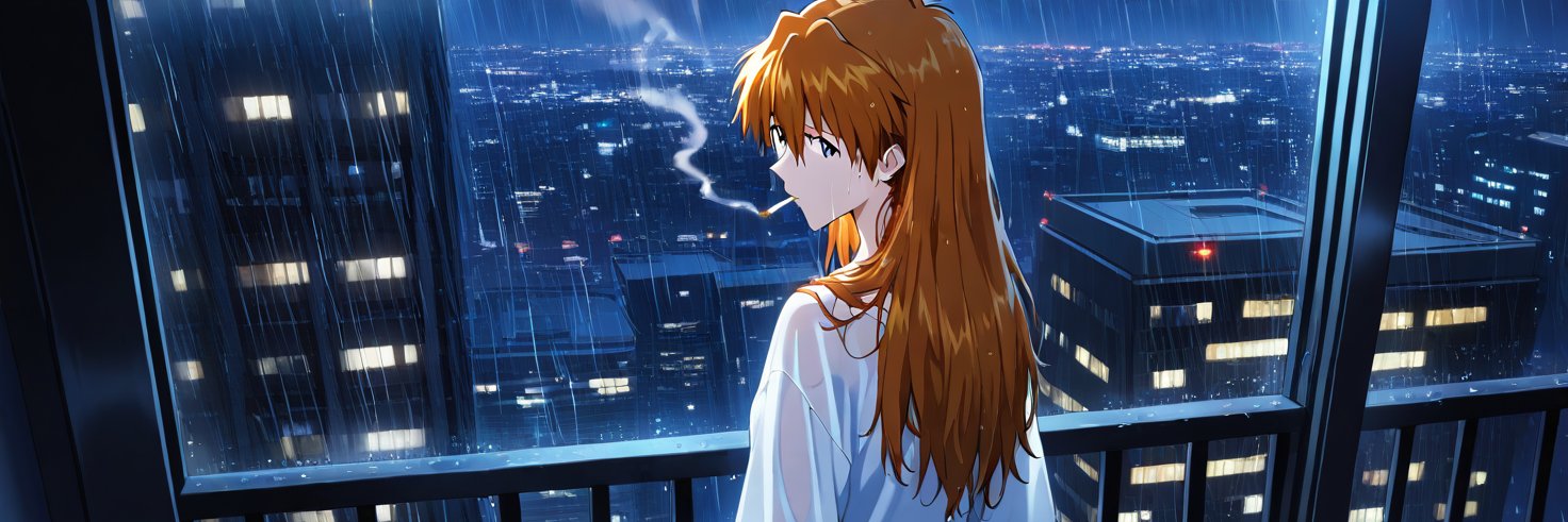 Asuka, the redheaded shitposter's banner