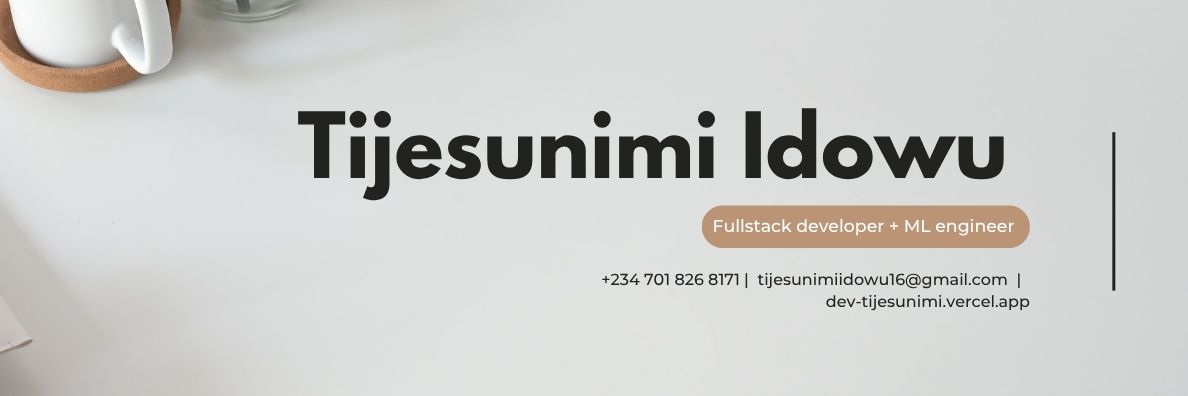 Dev. Tijesunimi banner