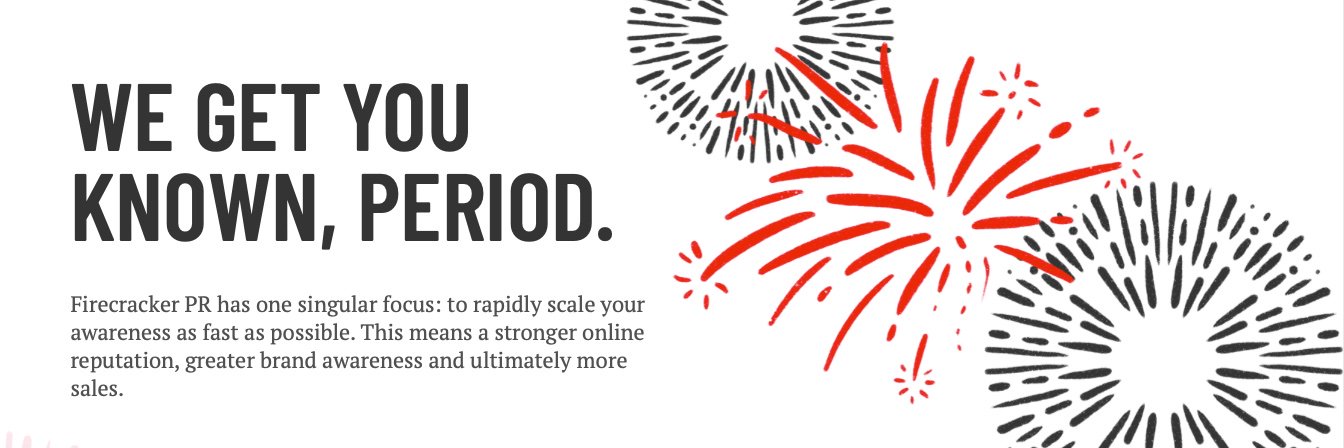 Firecracker PR banner