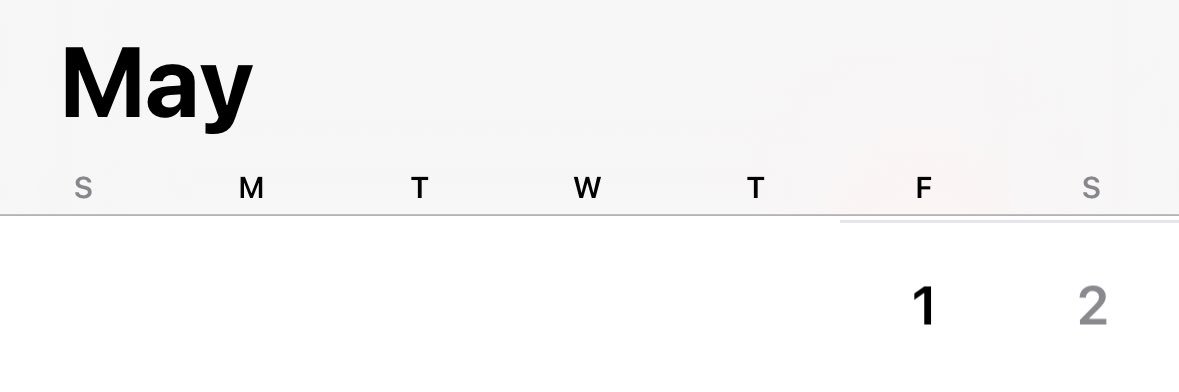 calendar banner