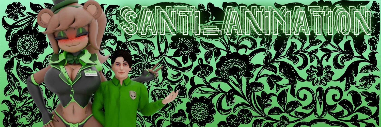 ♡︎ 𝐒𝐚𝐧𝐭𝐢 𝐀𝐧𝐢𝐦𝐚𝐭𝐢𝐨𝐧 ♡︎ banner