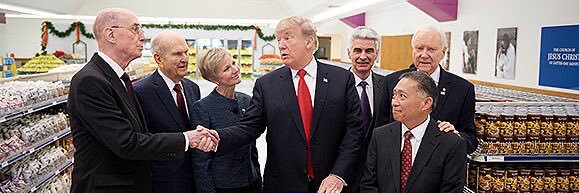 Latter-Day Saints for Trump banner