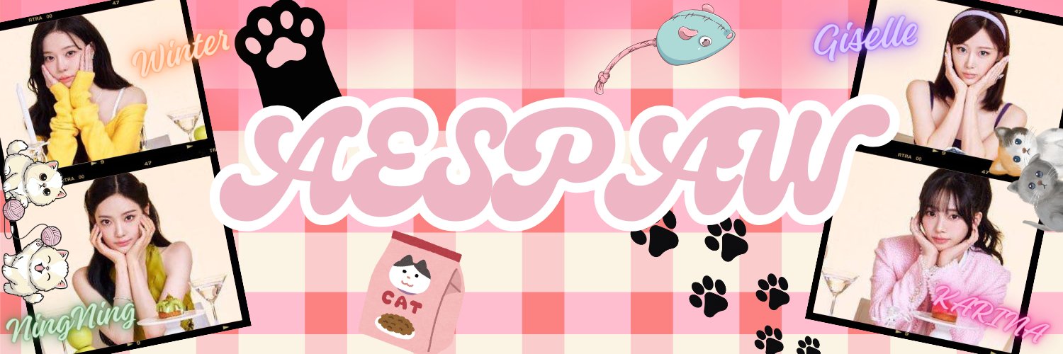 귀여운 고양이 발자국, AESPAW🐾 banner