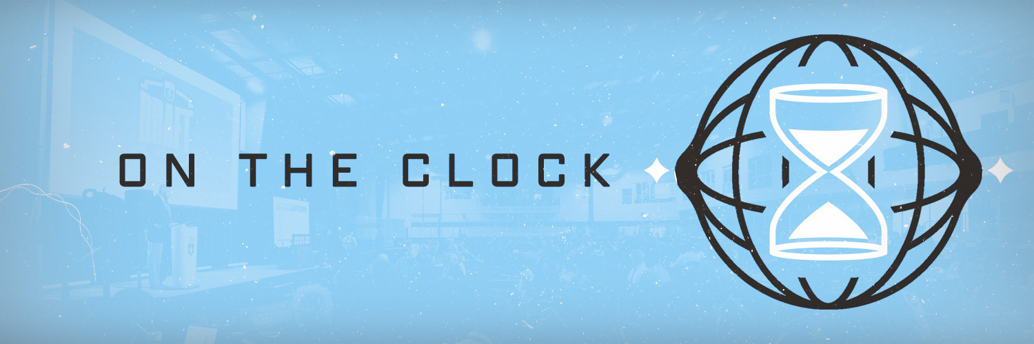 On The Clock's banner