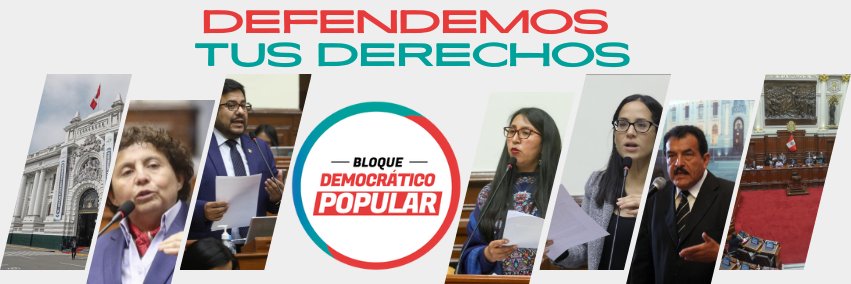 Bloque Democratico Popular banner