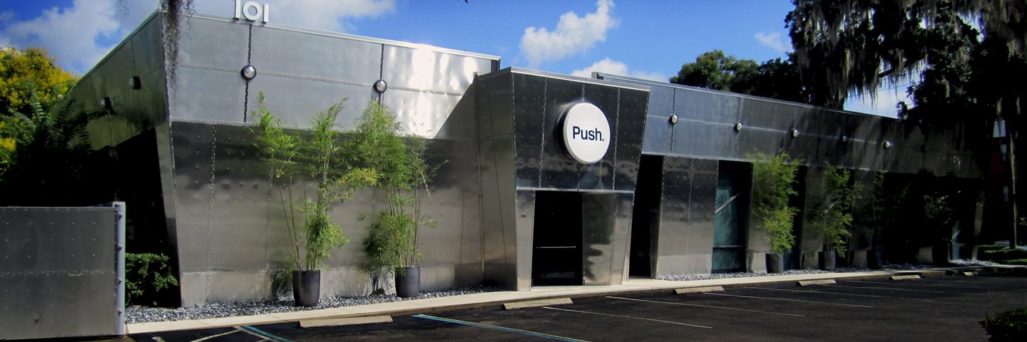 PushHere's profile banner image