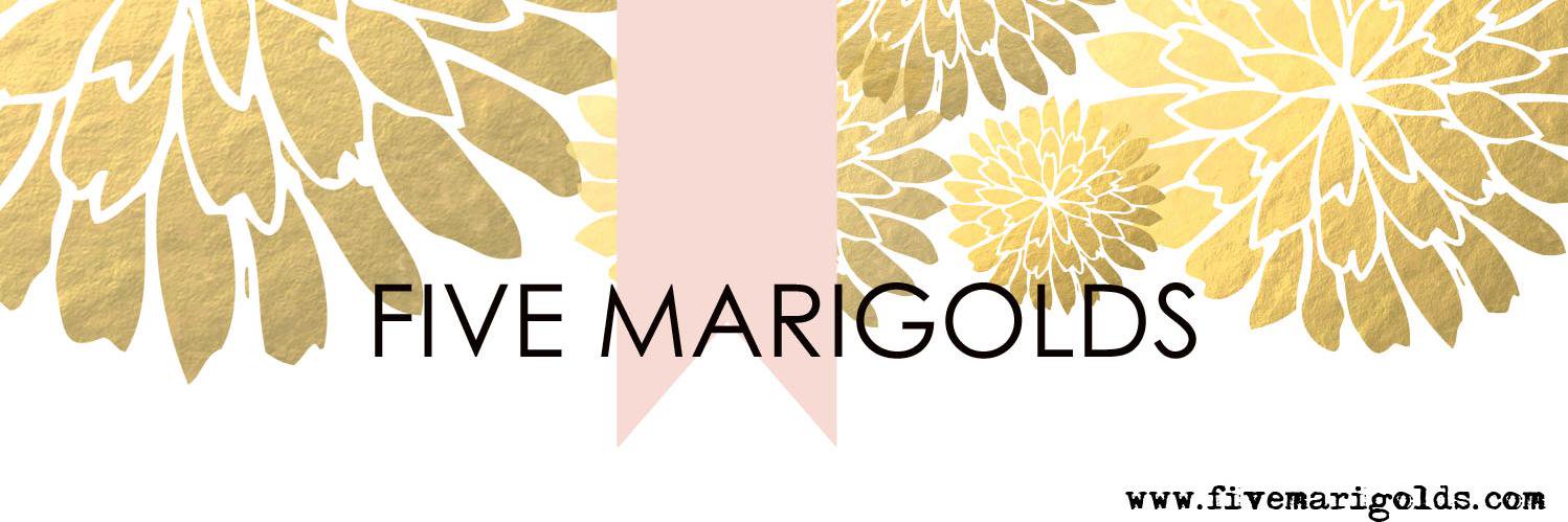 Five Marigolds banner