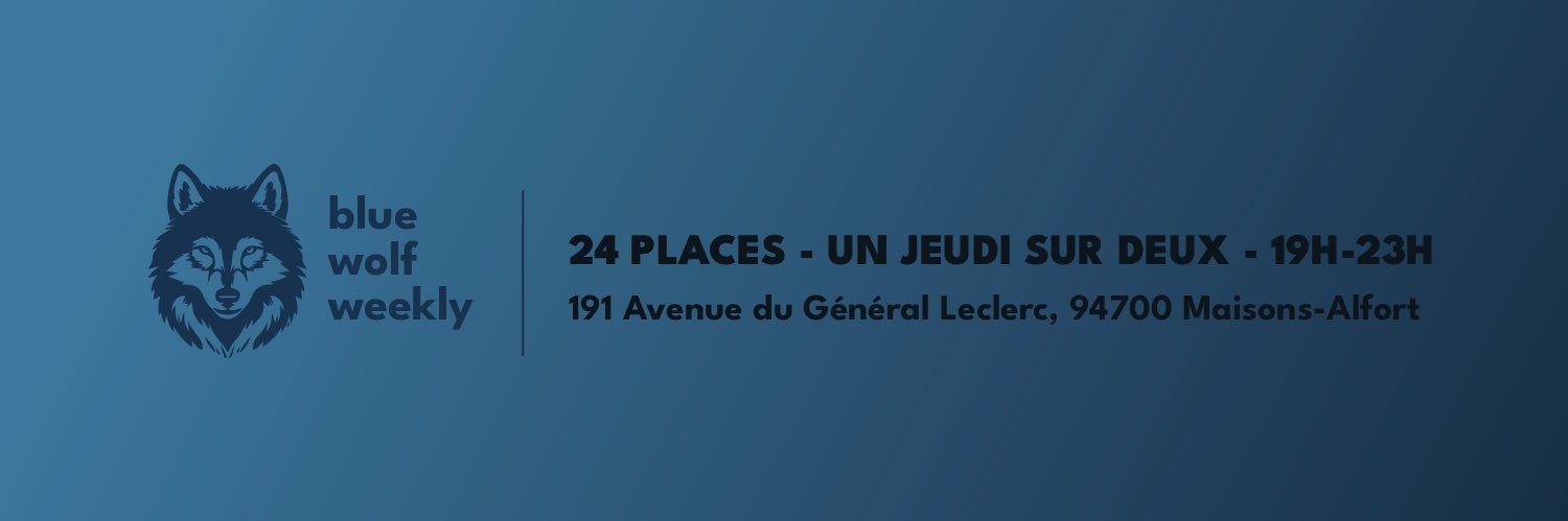 Blue Wolf Weekly 🐺 banner