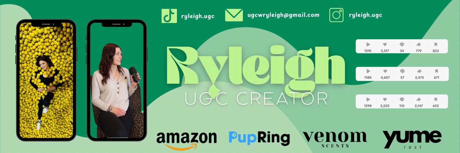 Ryleigh | UGC Creator banner