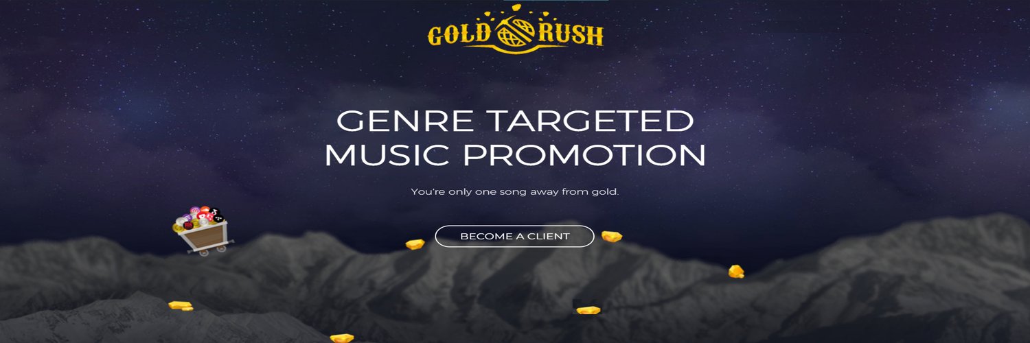 Gold Rush Music Marketing Profile Banner