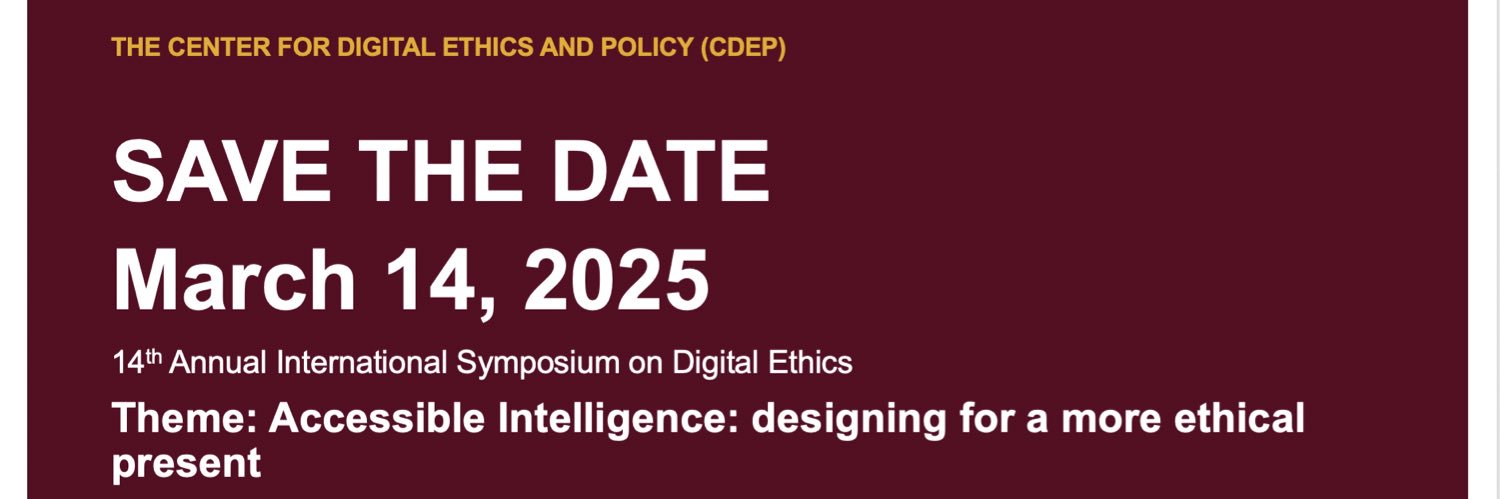 Center for Digital Ethics and Policy (CDEP) banner