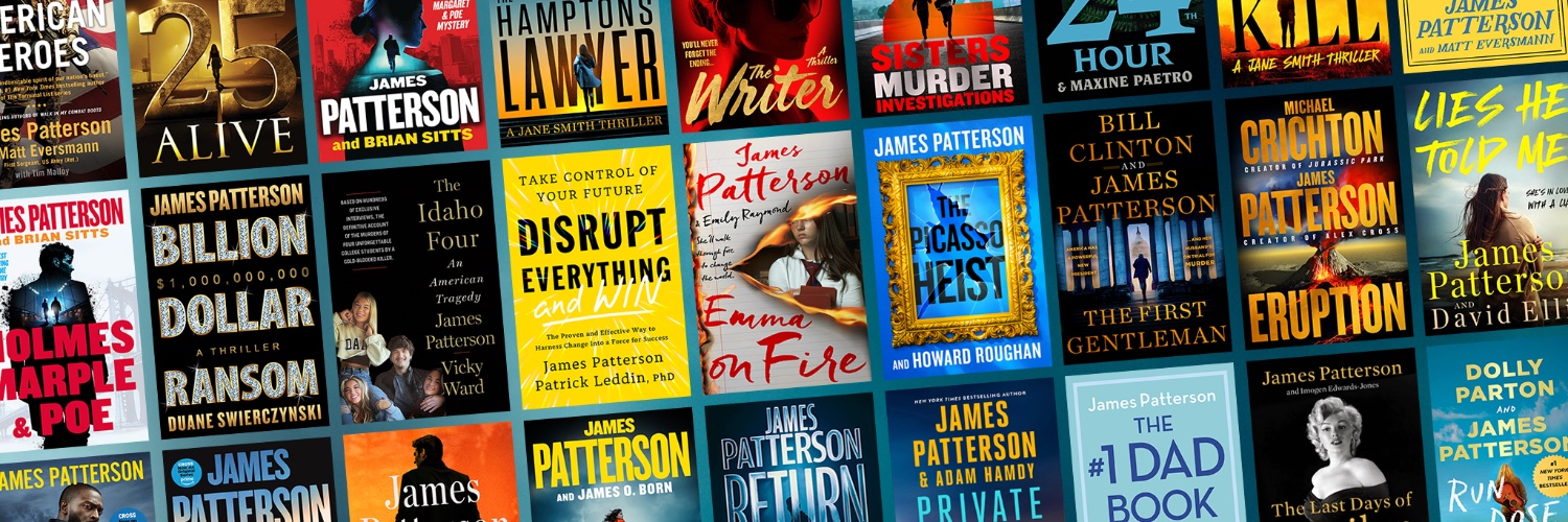 James Patterson's banner