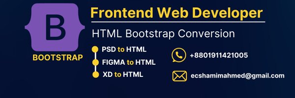 HtmlBootstrap Profile Banner
