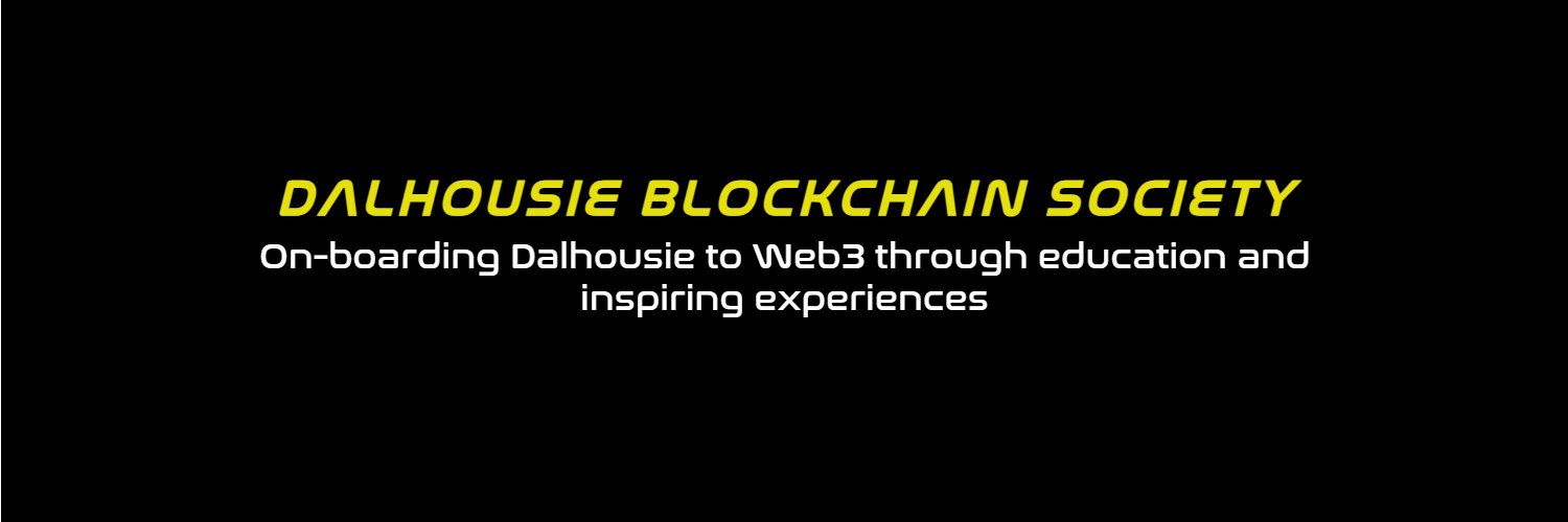 Dalhousie Blockchain Society banner