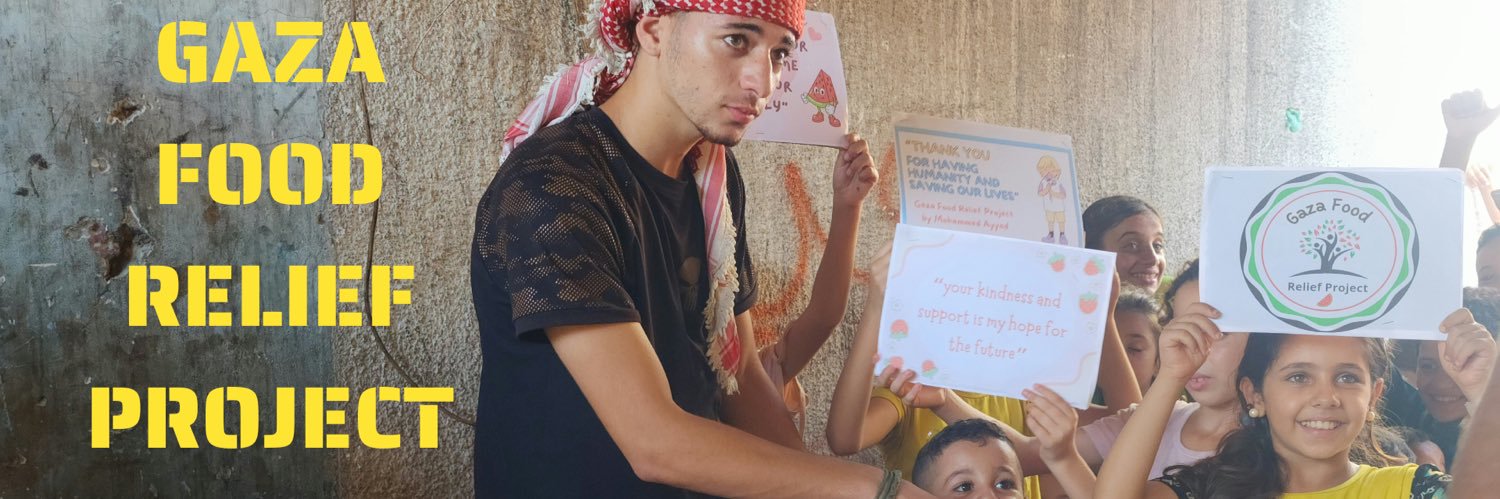 Gaza Food Relief Project 🍉 banner