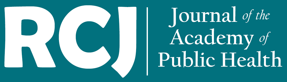 Journal of the Academy of Public Health banner