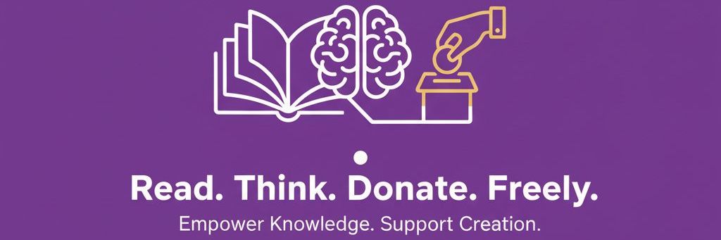 Read Think Donate banner