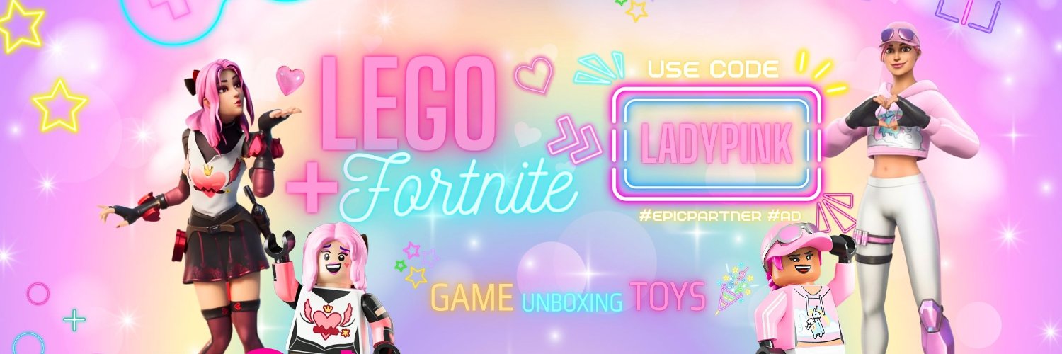 P!NK | LEGO FORTNITE 🌸🦄💝 banner
