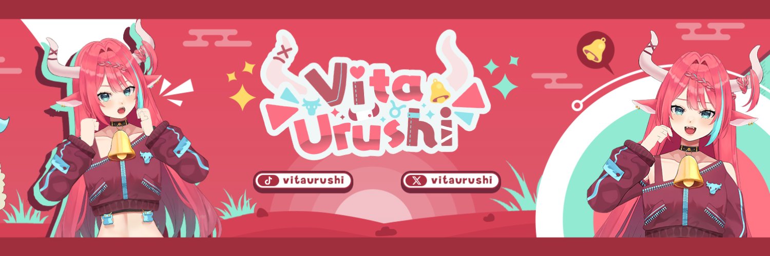 Vita Urushi 🐂🔔 VTUBER ID banner
